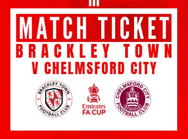 Event image Brackley Town FC v Chelmsford City – Emirates FA Cup Third Round Qualifying – Saturday 3rd October 2026 - KO 3pm