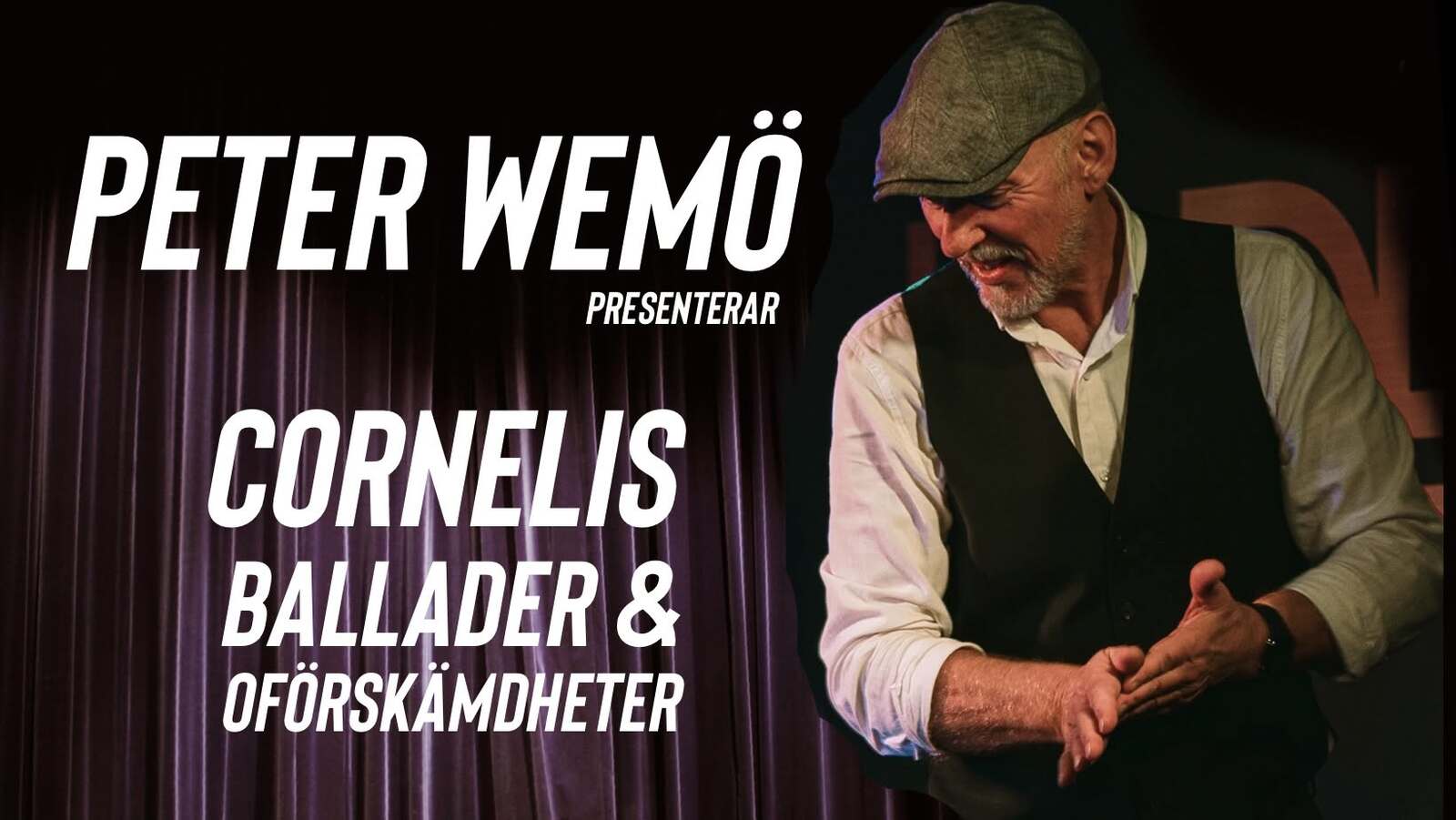 Event image CORNELIS BALLADER MED PETER WEMÖ - Fredagskveld på Kaffka 08.10. kl. 20