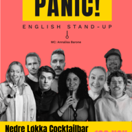 Event image Panic! English Stand-up @ Nedreløkka Cocktailbar