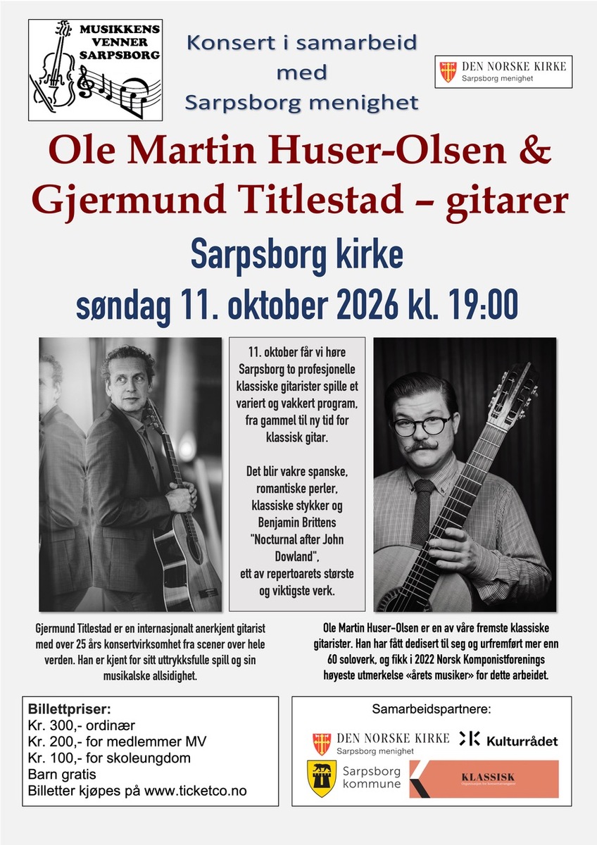 Event image Ole Martin Huser-Olsen & Gjermund Titlestad - Gitarer