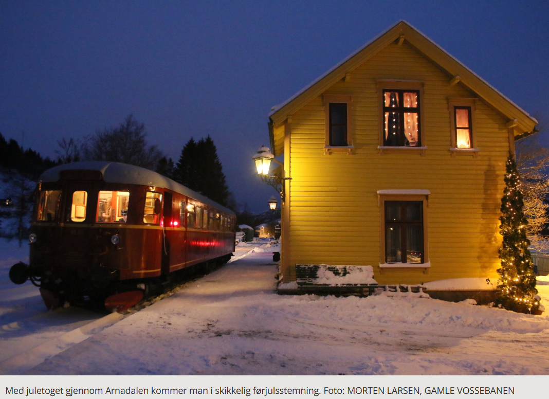 Event image Gamle Vossebanen - Juletog med motorvogn - 28. november 2026
