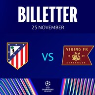 Event image Bortebilletter: Atlético Madrid - Viking