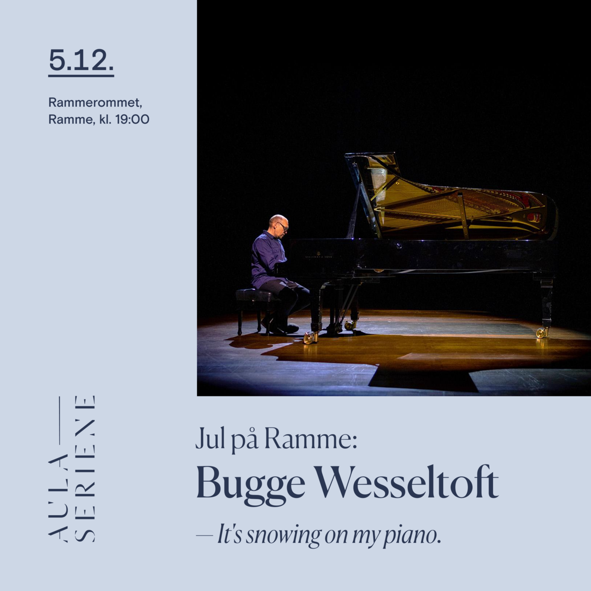 Event image Bugge Wesseltoft: It's snowing on my piano