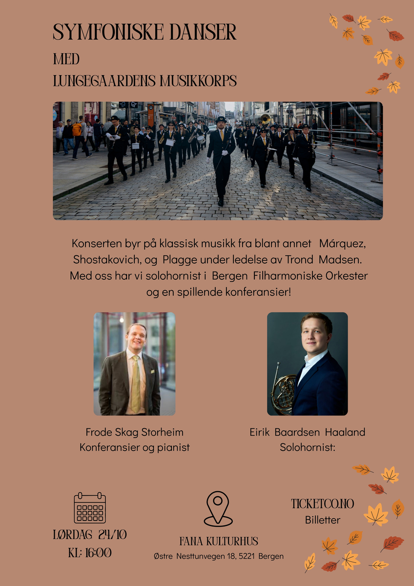 Event image Symfoniske danser med Lungegaardens musikkorps