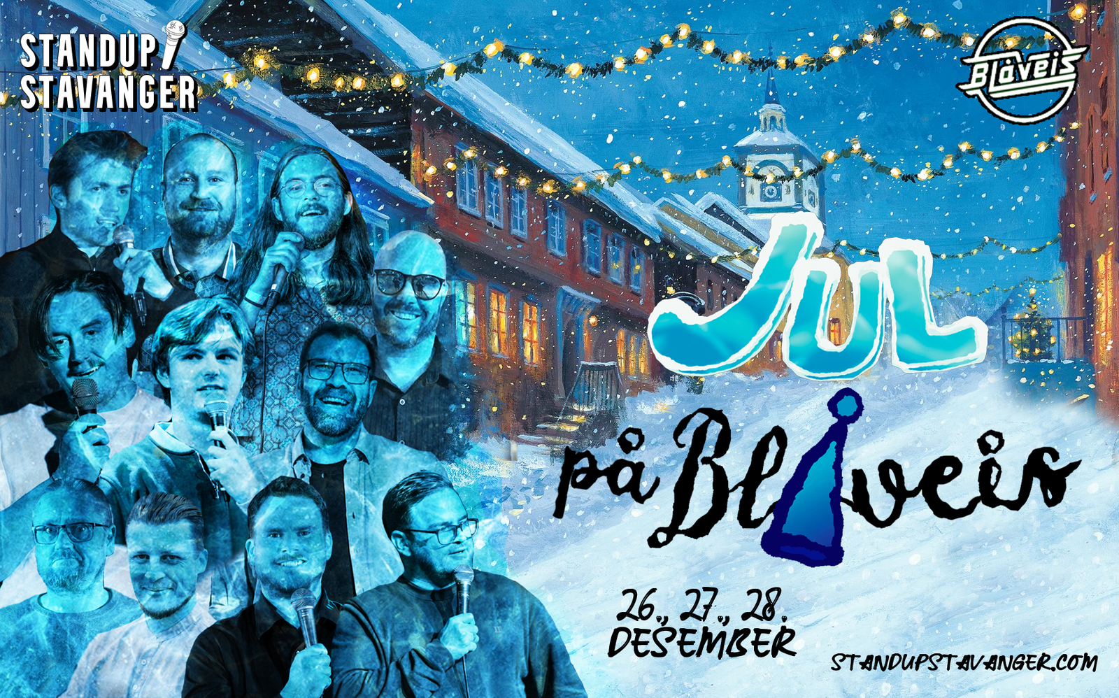 Event image Jul på Blåveis // Romjulsstandup 26.-28. desember