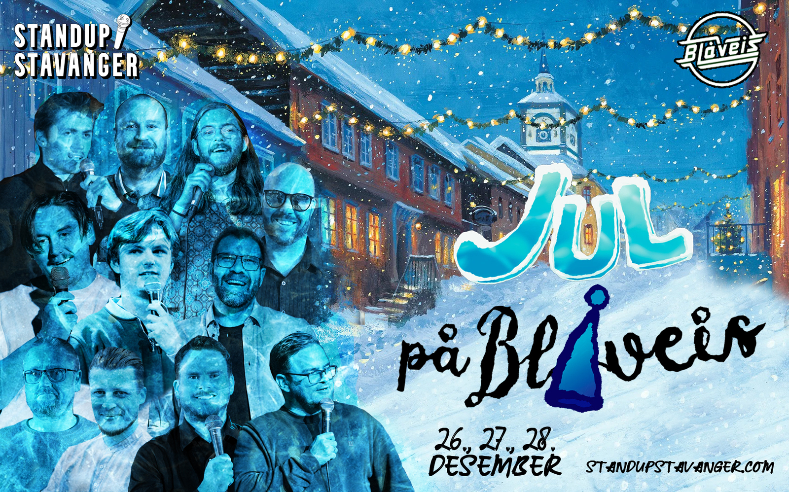 Event image Jul på Blåveis // Romjulsstandup 26.-28. desember