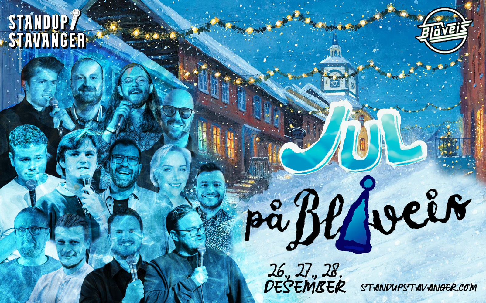 Event image Jul på Blåveis // Romjulsstandup 26.-28. desember