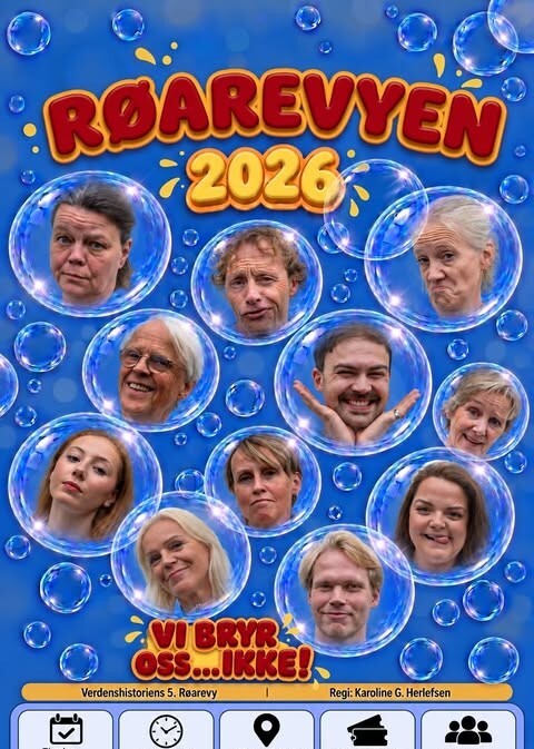 Event image Røarevyen 2026 - Vi bryr oss - IKKE! 