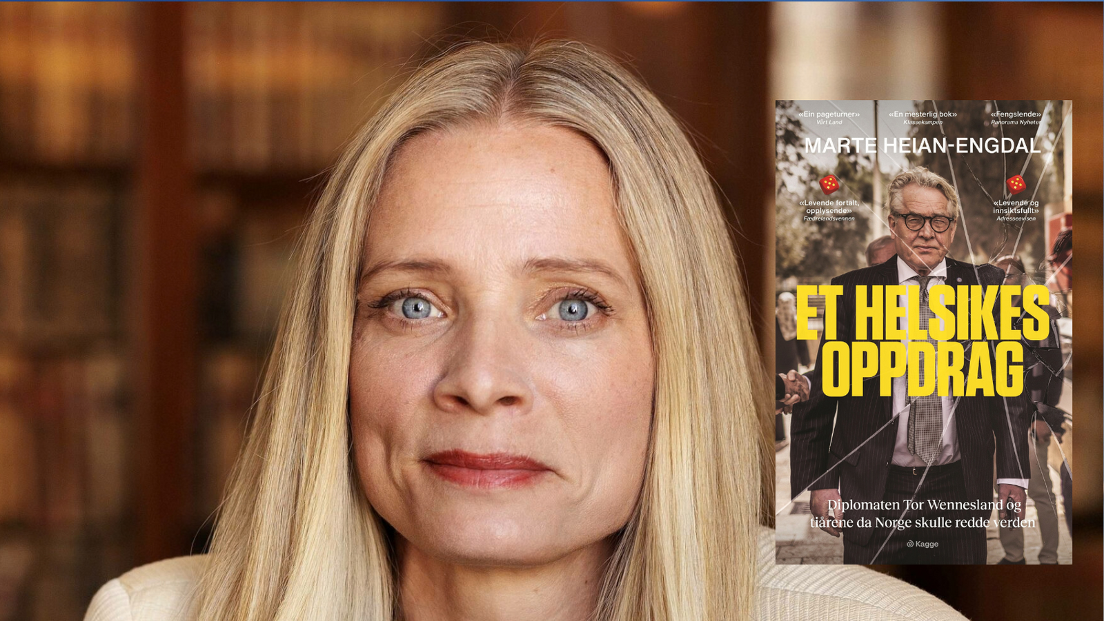 Event image Forfatterbesøk: Marte Heian Engdal - Et helsikes oppdrag - Diplomaten Tor Wennesland og tiårene da Norge skulle redde verden