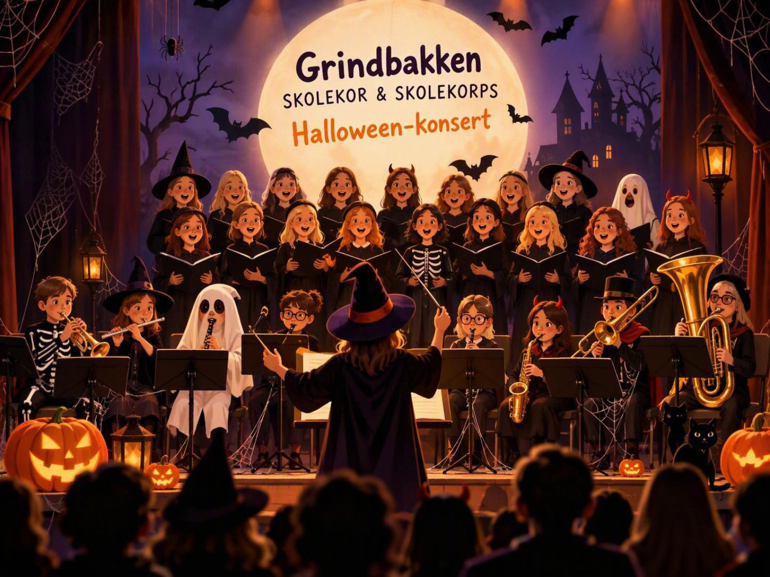 Event image Halloweenkonsert med Grindbakken skolekor og Grindbakken skoles musikkorps