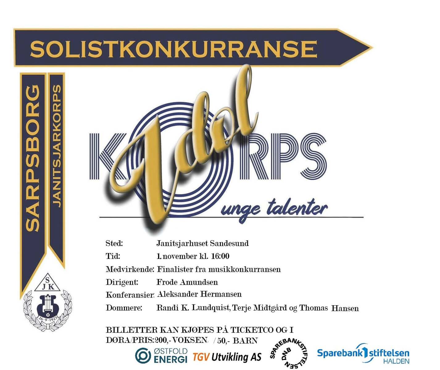 Event image Sarpsborg janitsjarkorps - Korpsidol 2026 finalekonsert
