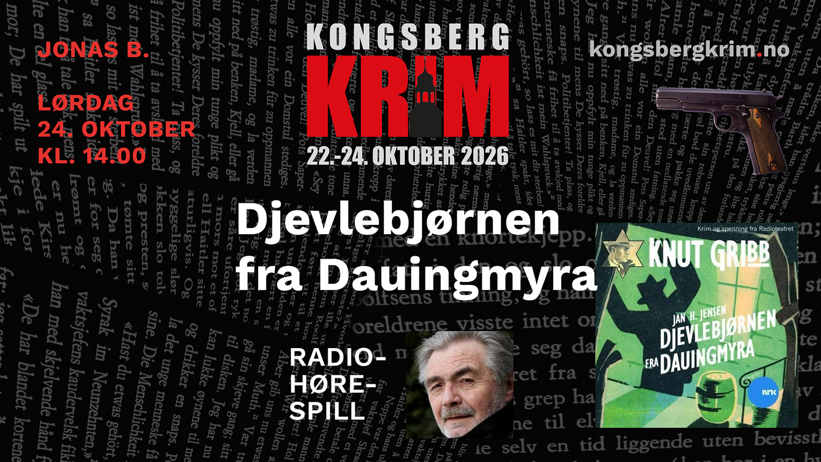 Event image Kongsberg Krim - Radiohørespill - "Djevlebjørnen fra Dauingmyra"