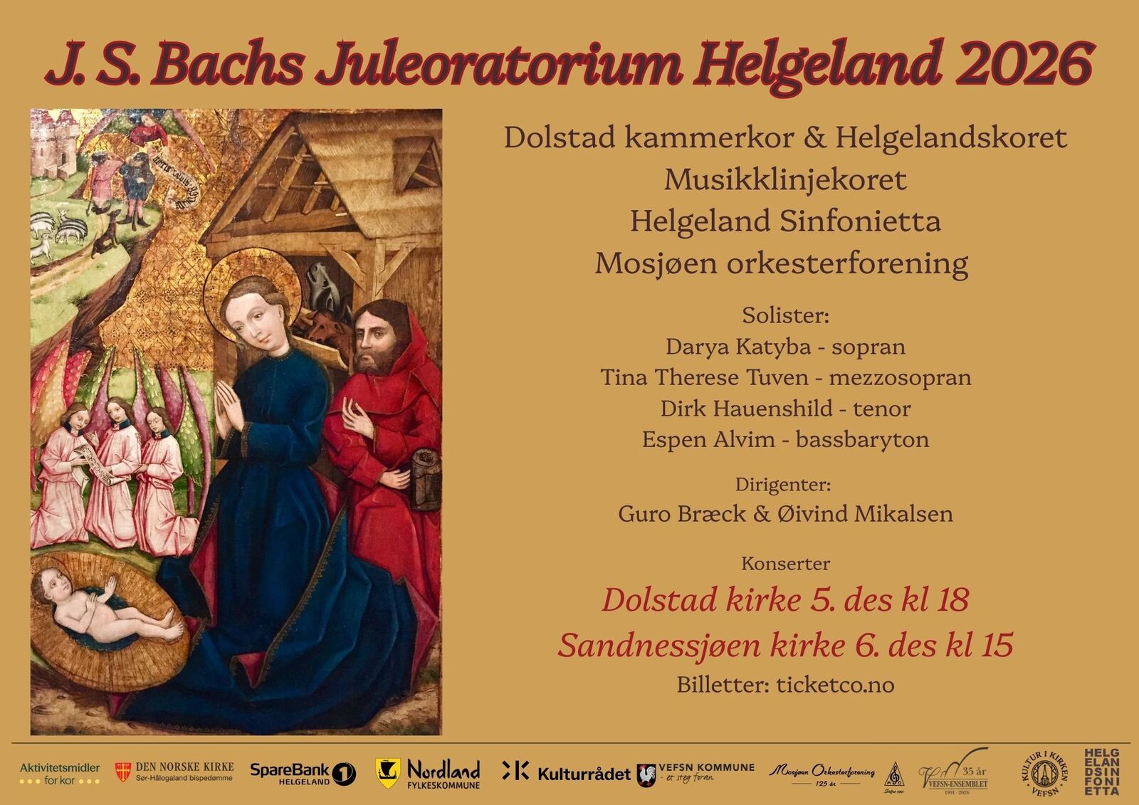 Event image J.S. Bachs Juleoratorium Helgeland 2026 Sandnessjøen