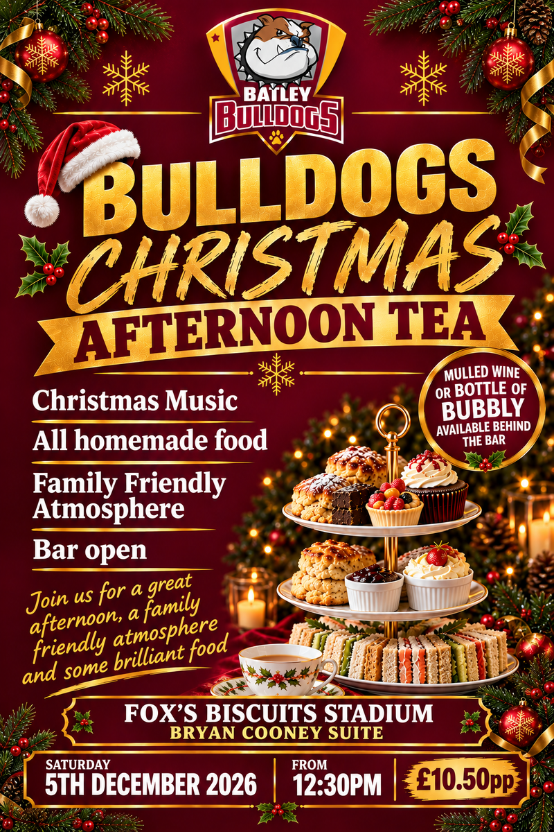 Event image BULLDOGS CHRISTMAS AFTERNOON TEA