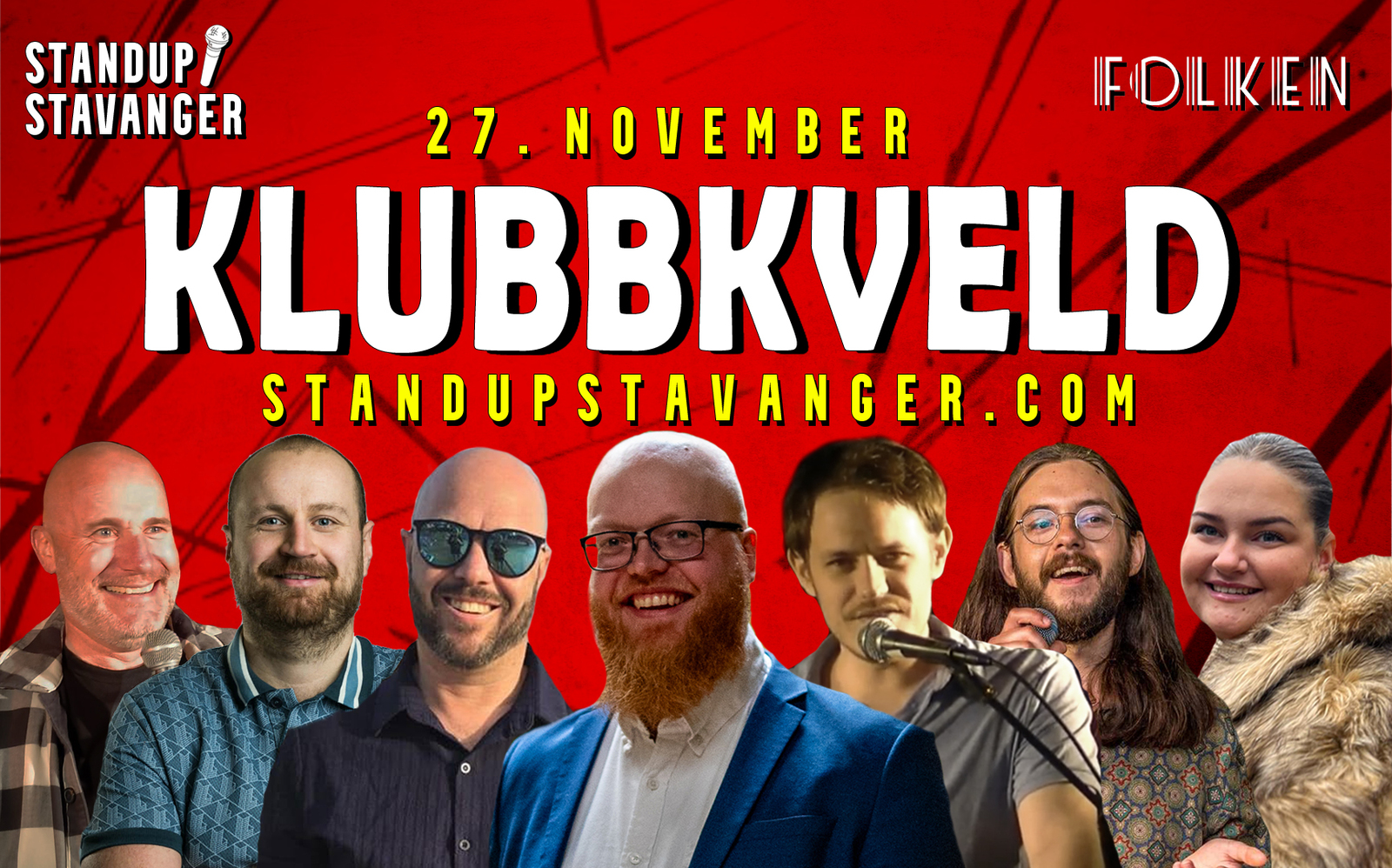Event image Standup Klubbkveld: Sesongavslutning - 27. november