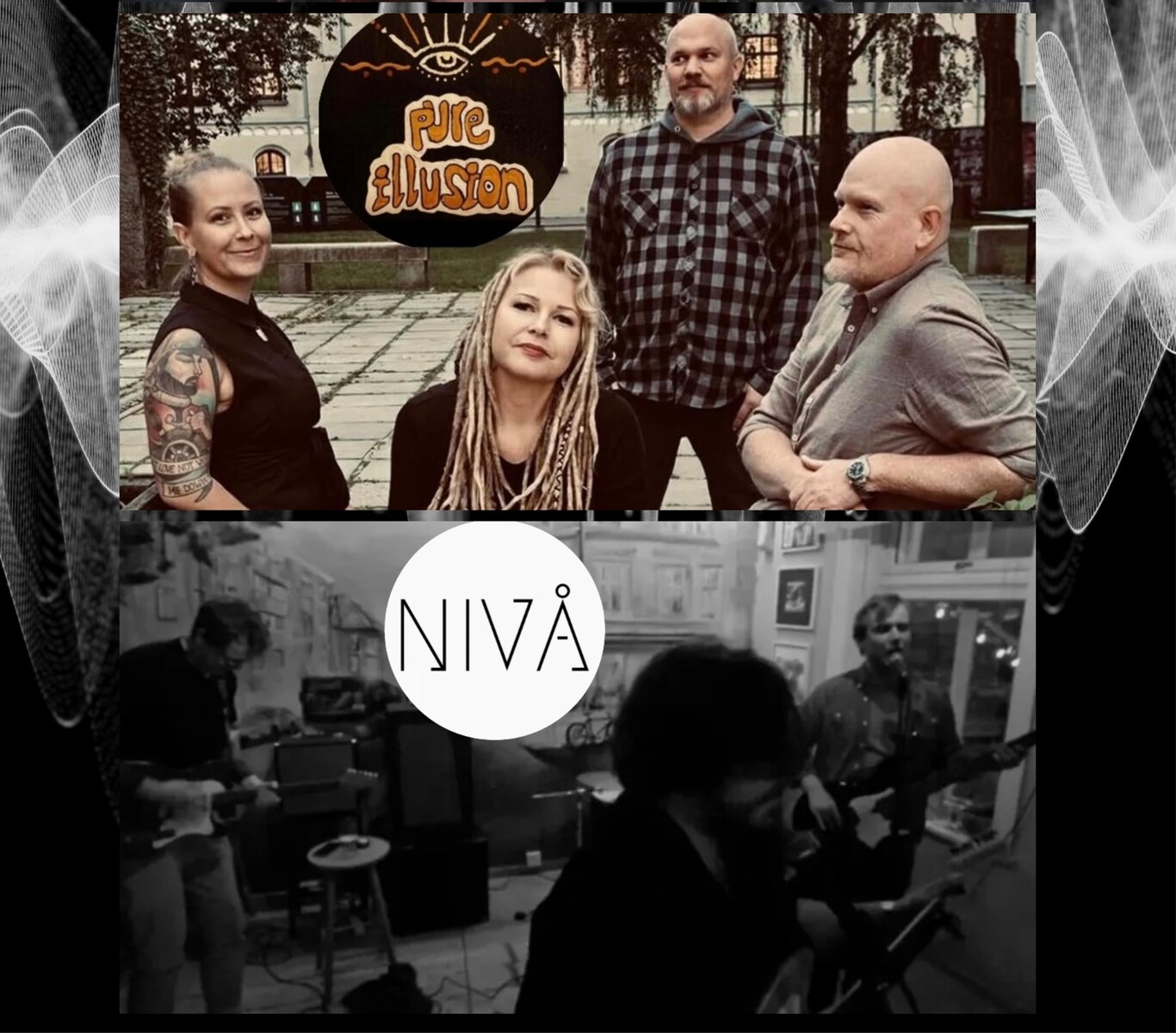 Event image  Trippelkonsert med Pure Illusion, Nivå + TBA på MIR