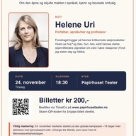 Event image Tønsberg Soroprimistklubb: Foredrag med Helene Uri