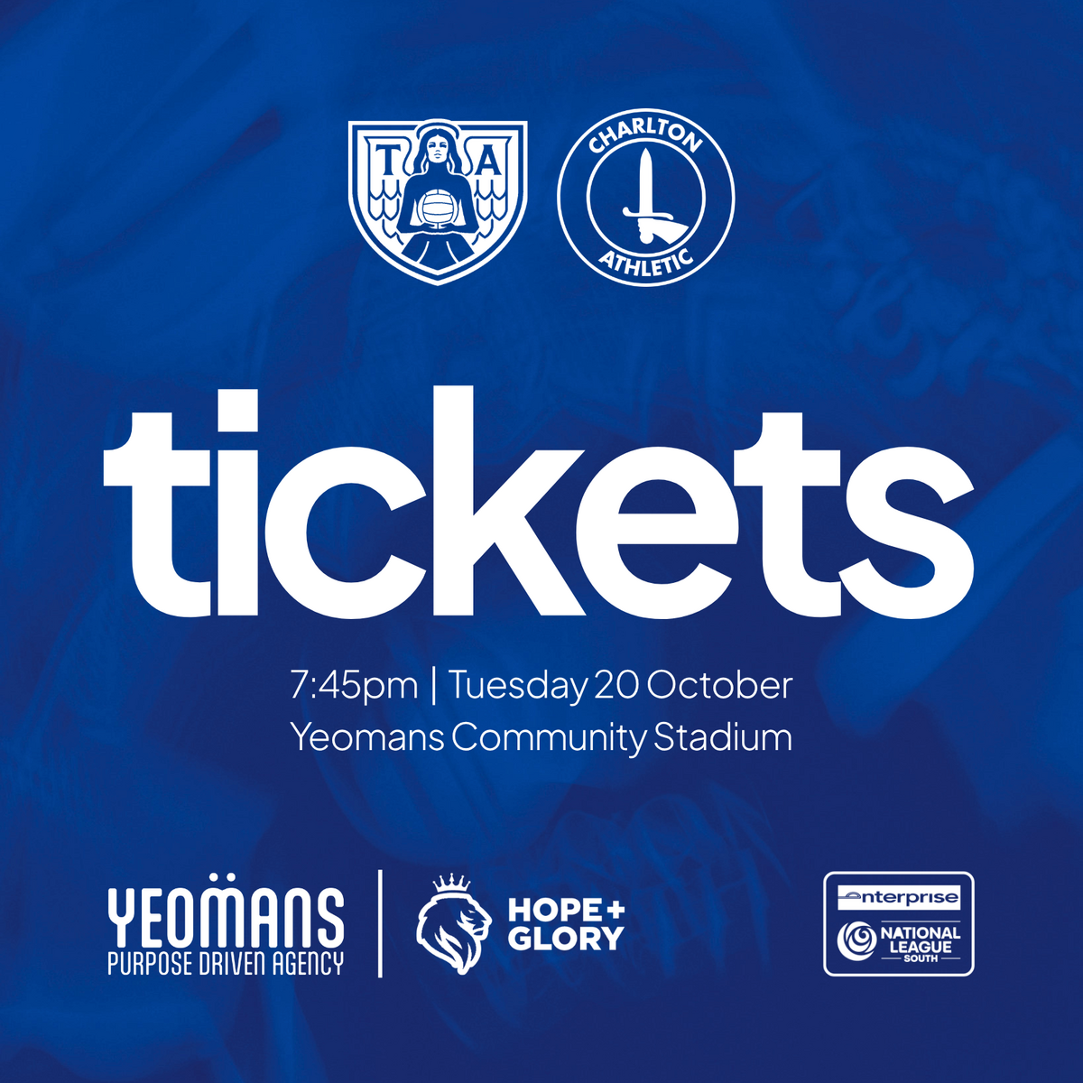Event image Tonbridge Angels vs Charlton Athletic - Kent Senior Cup