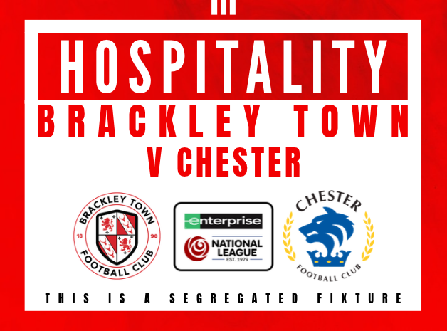 Event image HOSPITALITY - Brackley Town FC v Chester FC – Enterprise National League North – Saturday 7th November 2026 - KO 3pm