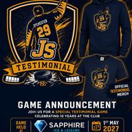 Event image JAKE SYLVESTER TESTIMONIAL - Saturday 1st May 2027