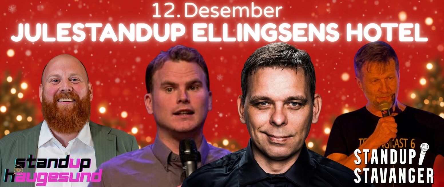 Event image Julestandup hos Ellingsens Hotel Egersund