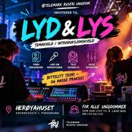 Event image Tema kveld- Lys og Lyd for ungdom