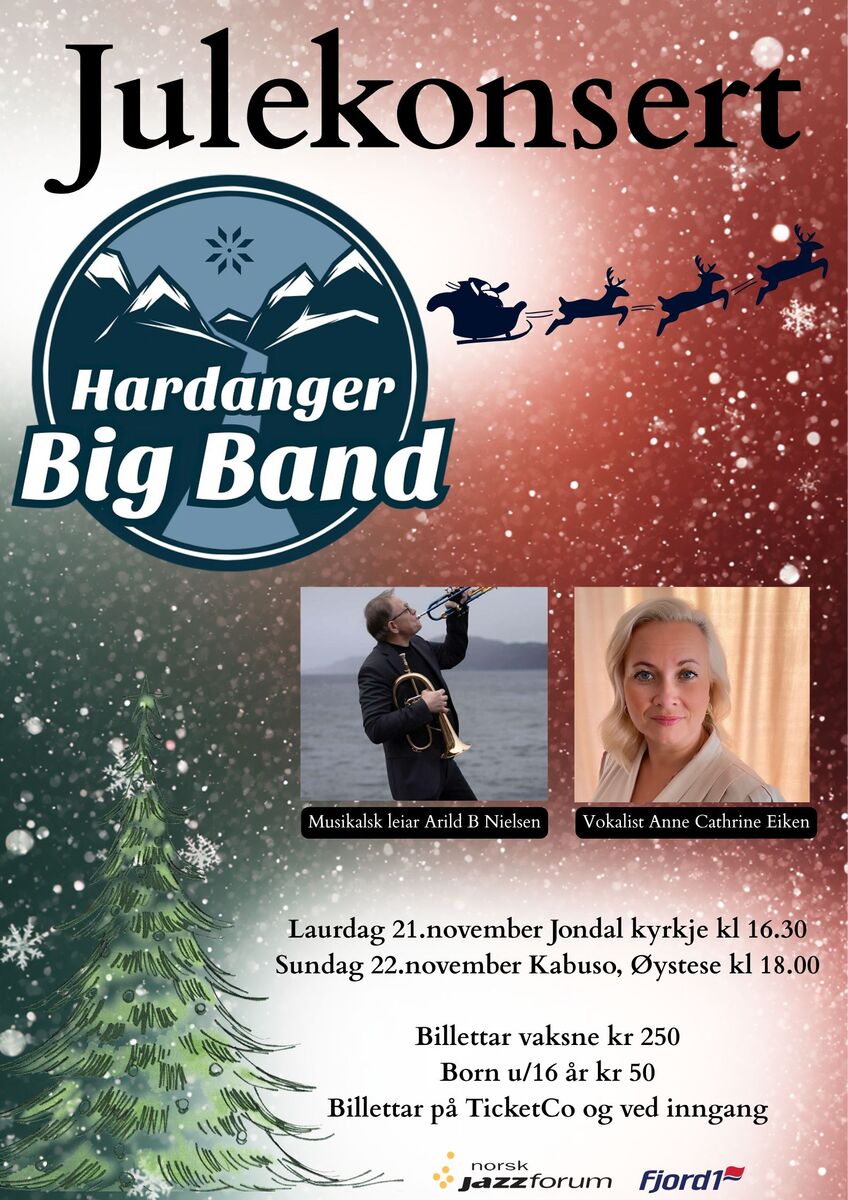 Event image Julekonsert Hardanger Big Band - Jondal kyrkje