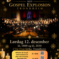 Event image Julekonsert med Gospel Explosion Trondheim 12. desember kl. 2030