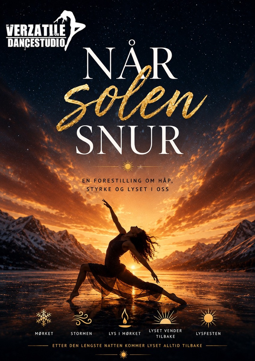 Event image VERZATILE DANCESTUDIO: NÅR SOLEN SNUR // SØNDAG KL. 16:00