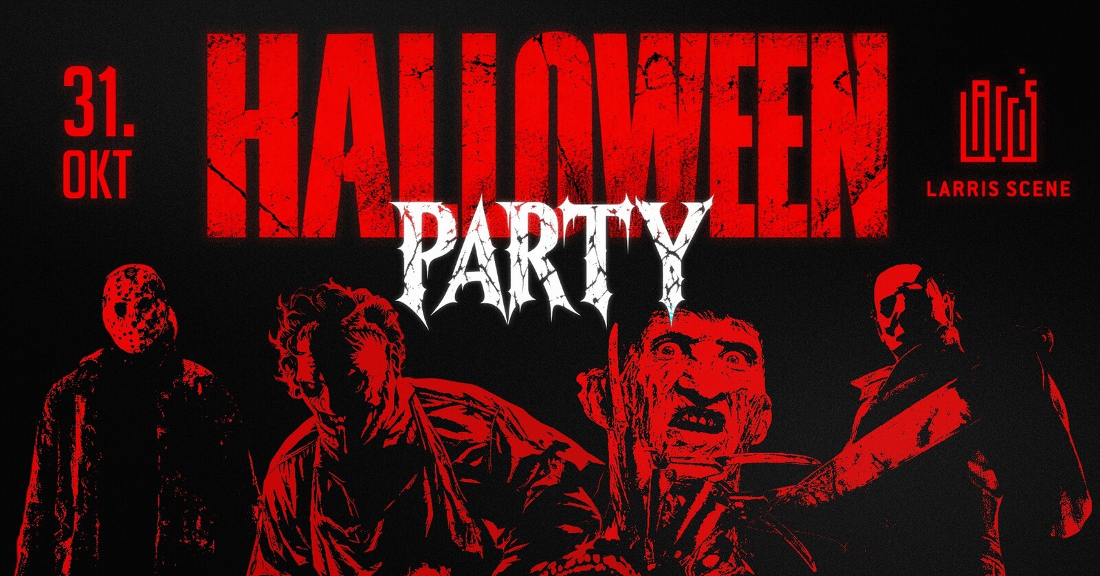 Event image HALLOWEEN @ LARRIS SCENE // LAURDAG 31/10-2026