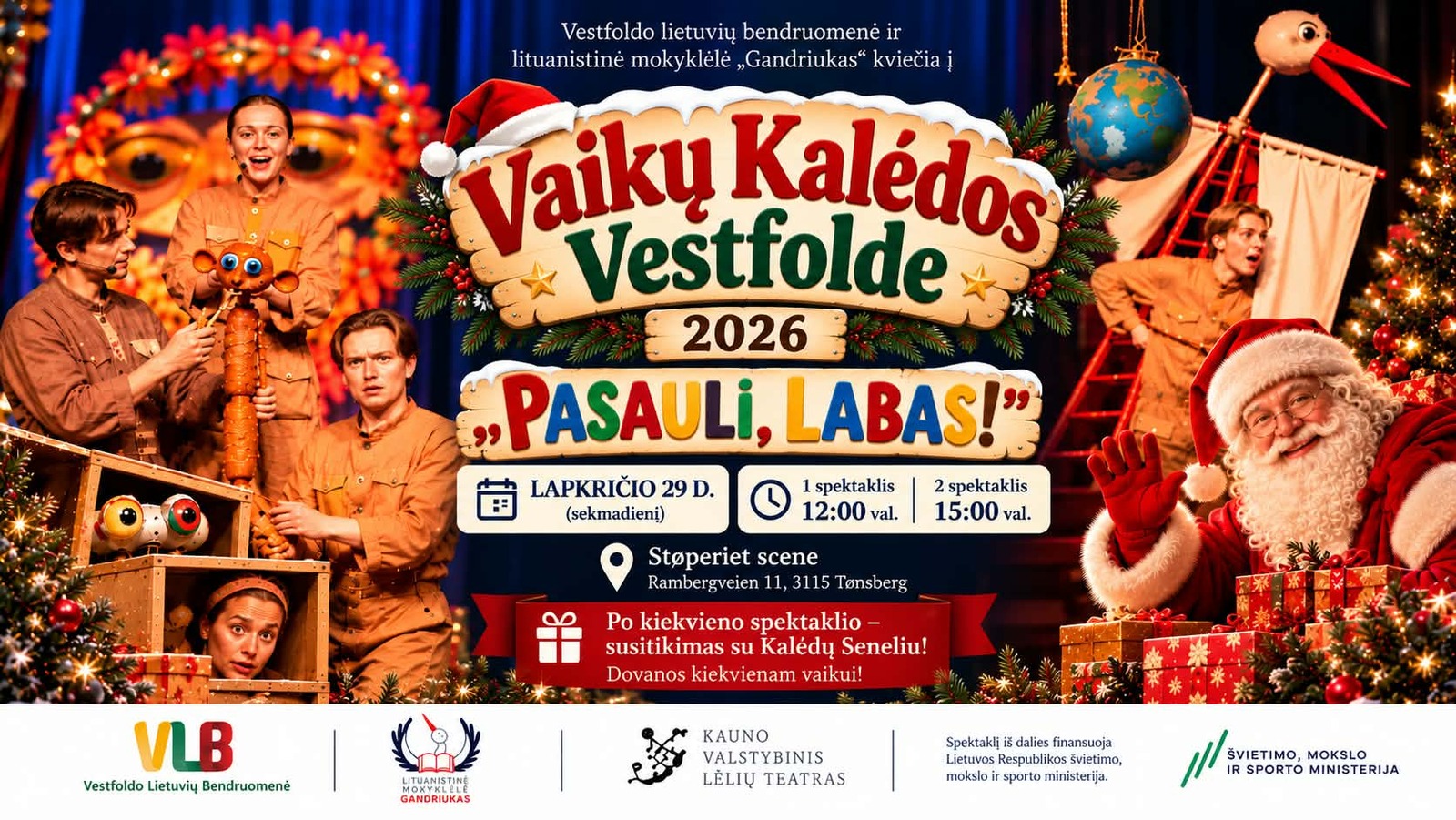 Event image  Kauno valstybinio lėlių teatro spektaklis – „Pasauli, Labas“