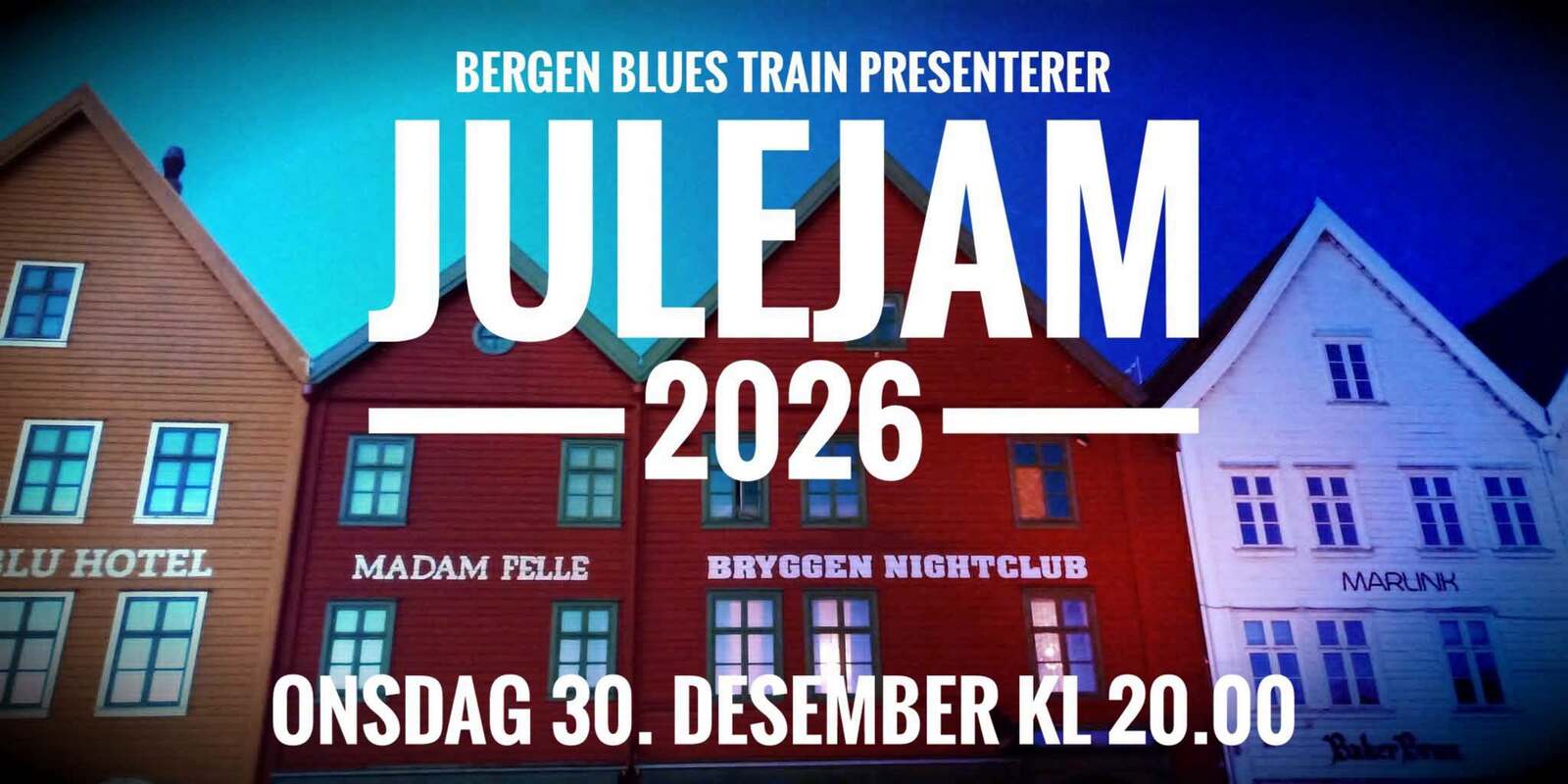 Event image JULEJAM 2026 // BERGEN BLUES TRAIN