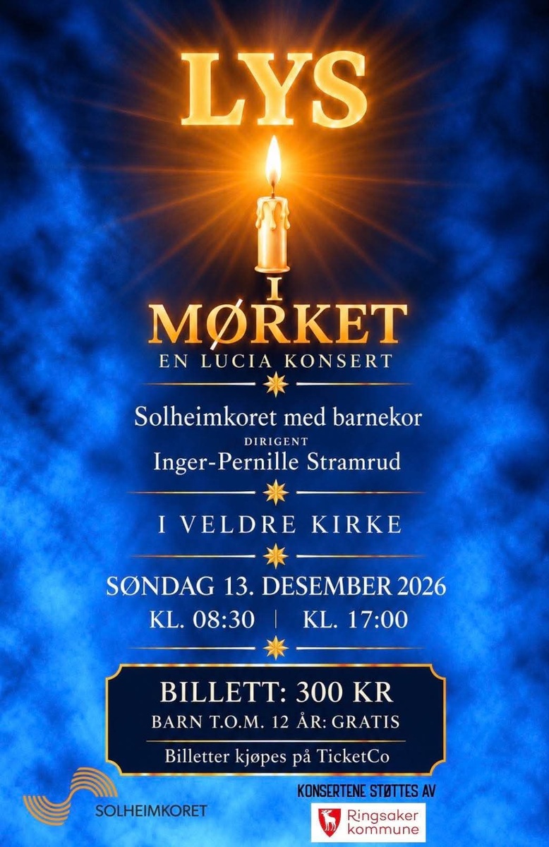 Event image Lys i Mørket - en Luciakonsert - Solheimkoret med barnekor