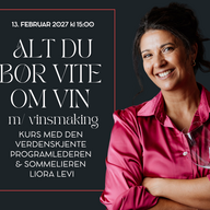 Event image Alt du bør vite om vin med Liora Levi
