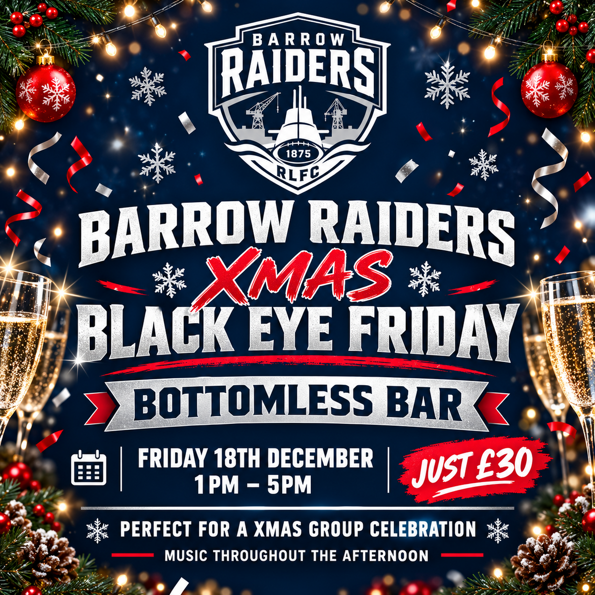 Event image Xmas Black Eye Friday Bottomless Bar