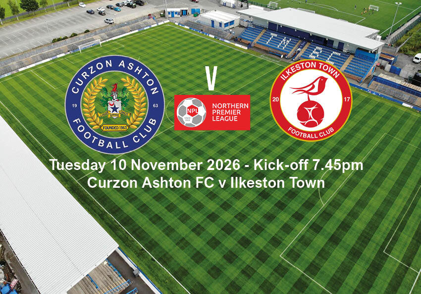 Event image NPL Curzon Ashton FC v Ilkeston Town