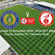 Event image NPL Curzon Ashton FC v Ilkeston Town