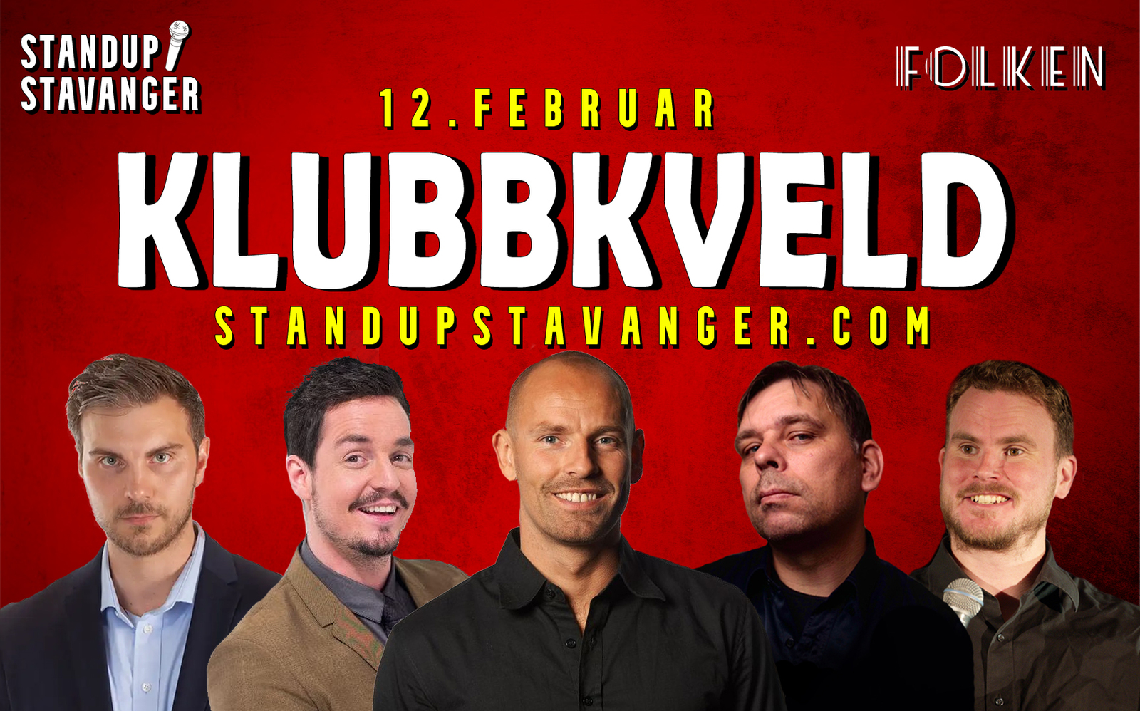 Event image Standup på Folken med Jonas Kinge Bergland
