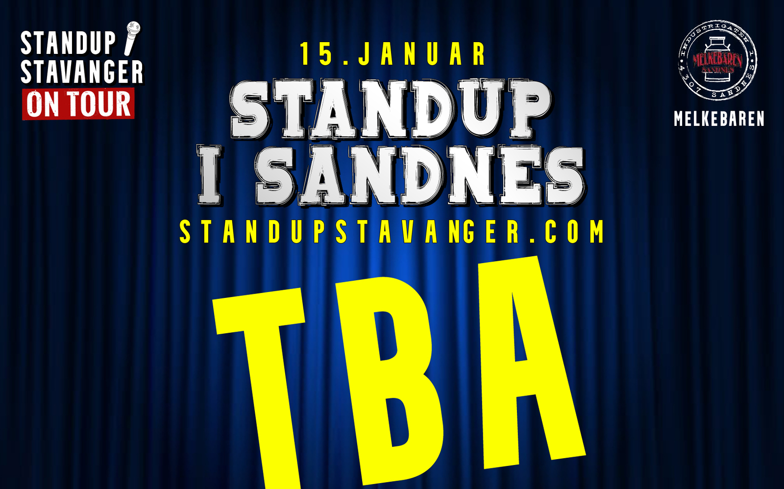 Event image Standup på Melkebaren - 15. januar
