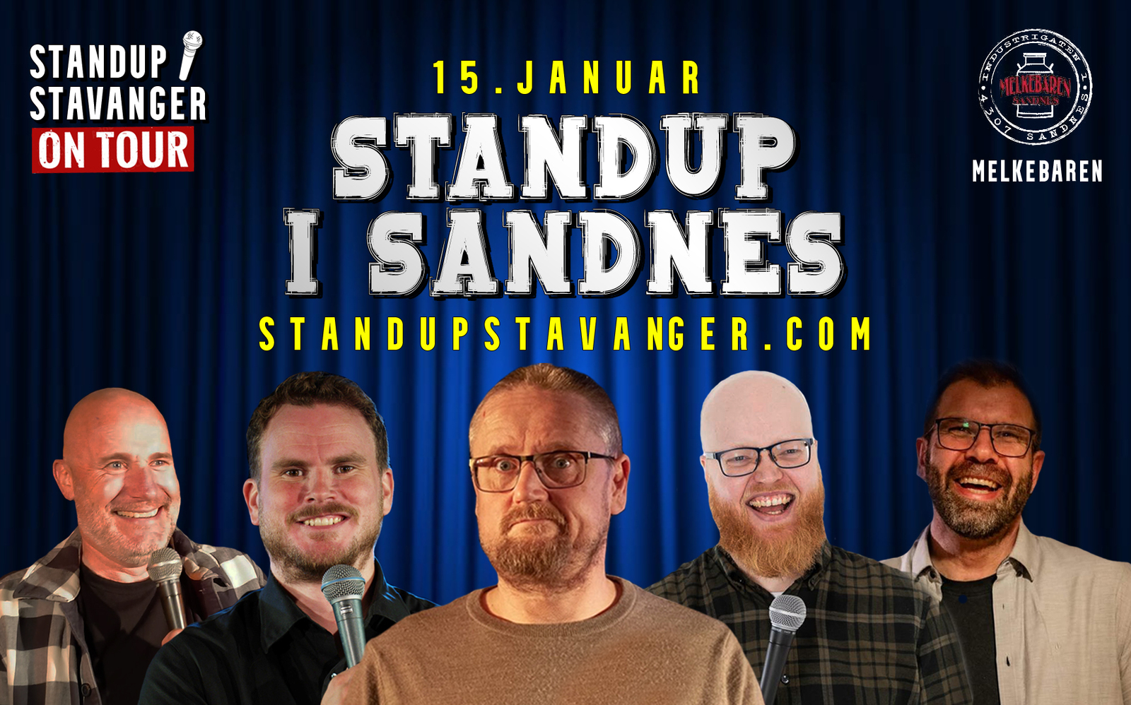 Event image Standup på Melkebaren - 15. januar
