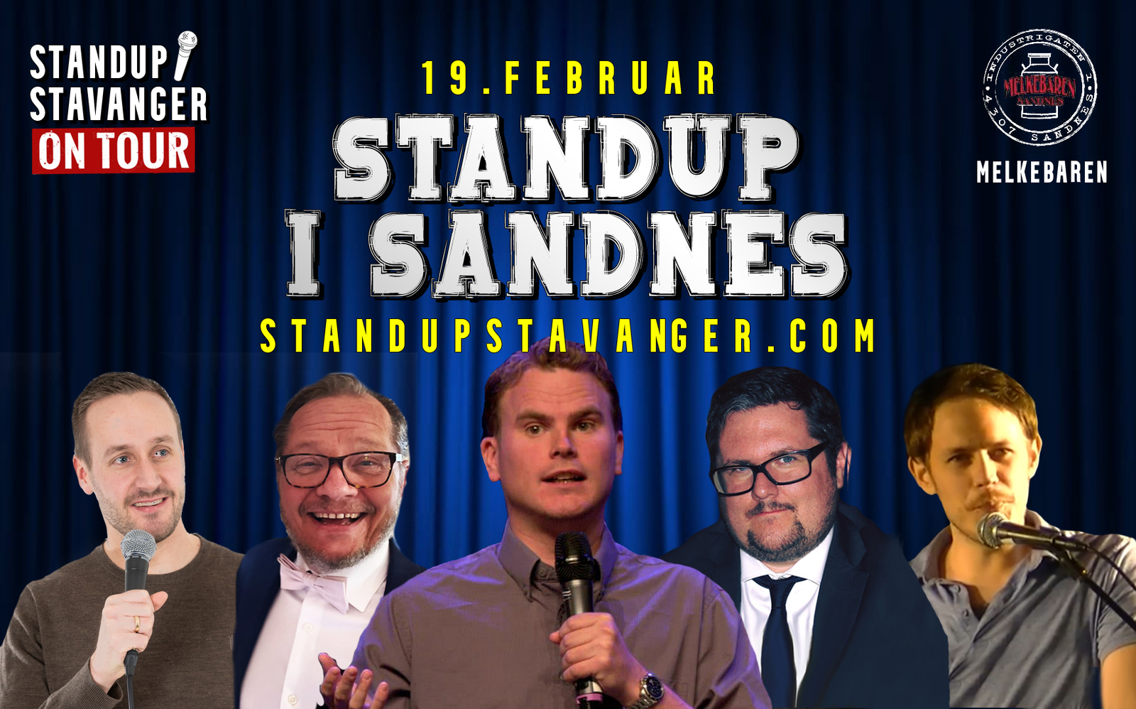 Event image Standup på Melkebaren - 19. februar