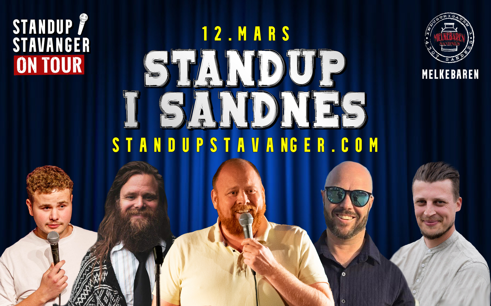 Event image Standup på Melkebaren - 12. mars