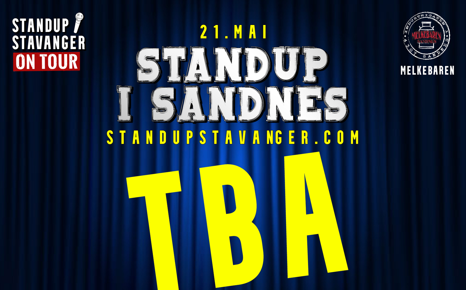 Event image Standup på Melkebaren - 21. mai