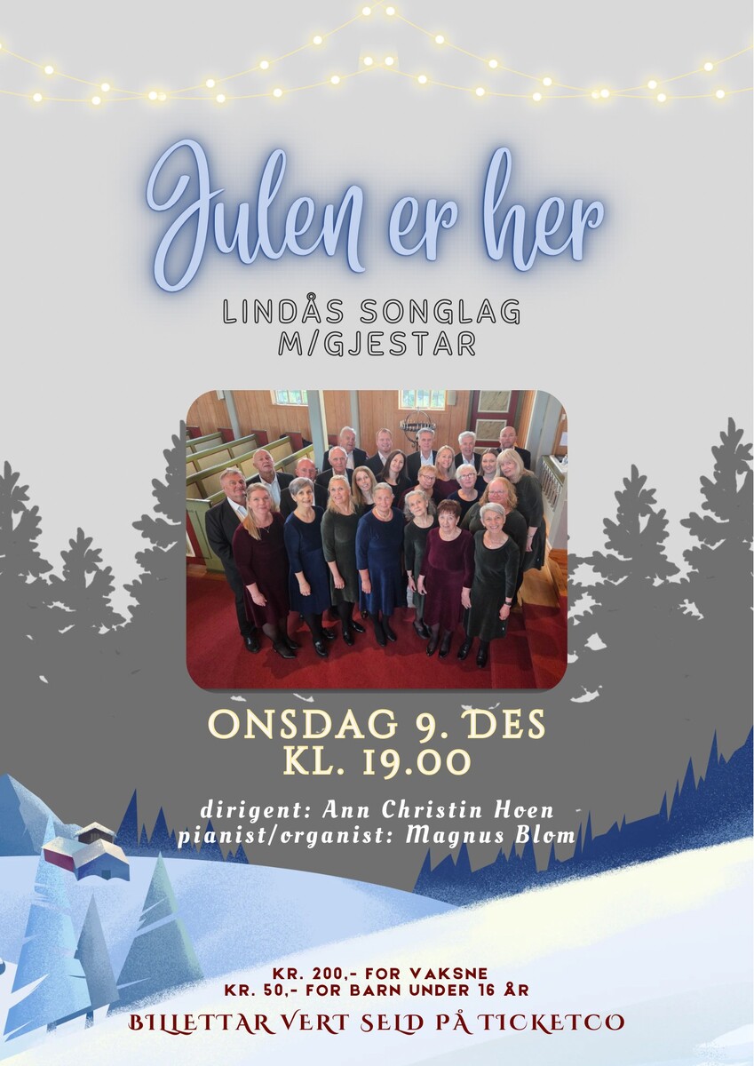 Event image Lindås songlag Julekonsert 2026 
