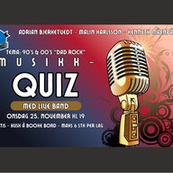 Event image Musikkquiz med live band 25 nov