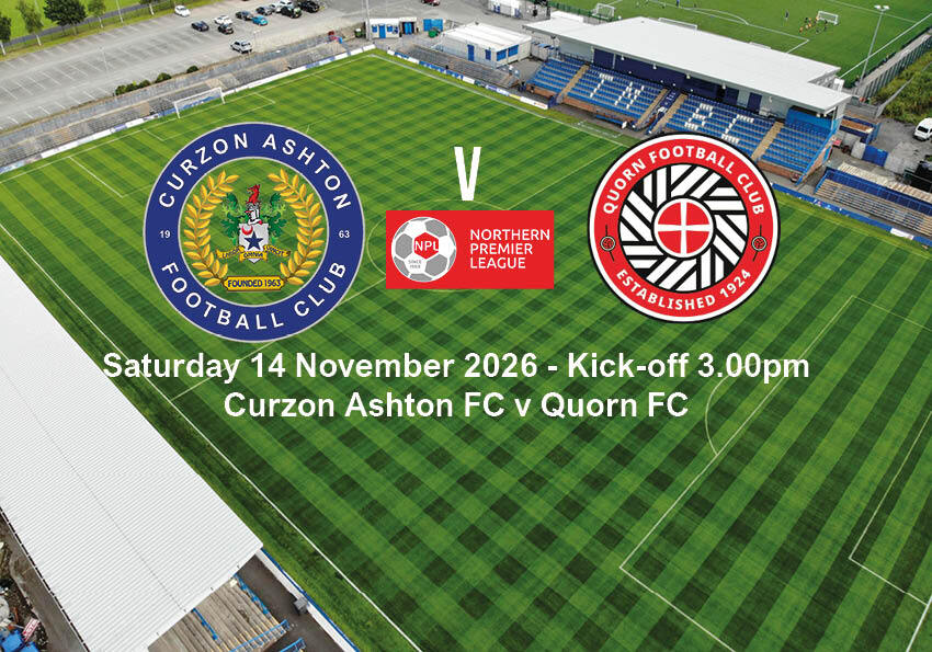 Event image NPL Curzon Ashton FC v Quorn FC