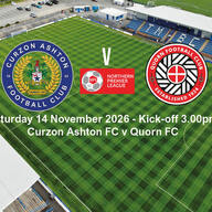 Event image NPL Curzon Ashton FC v Quorn FC