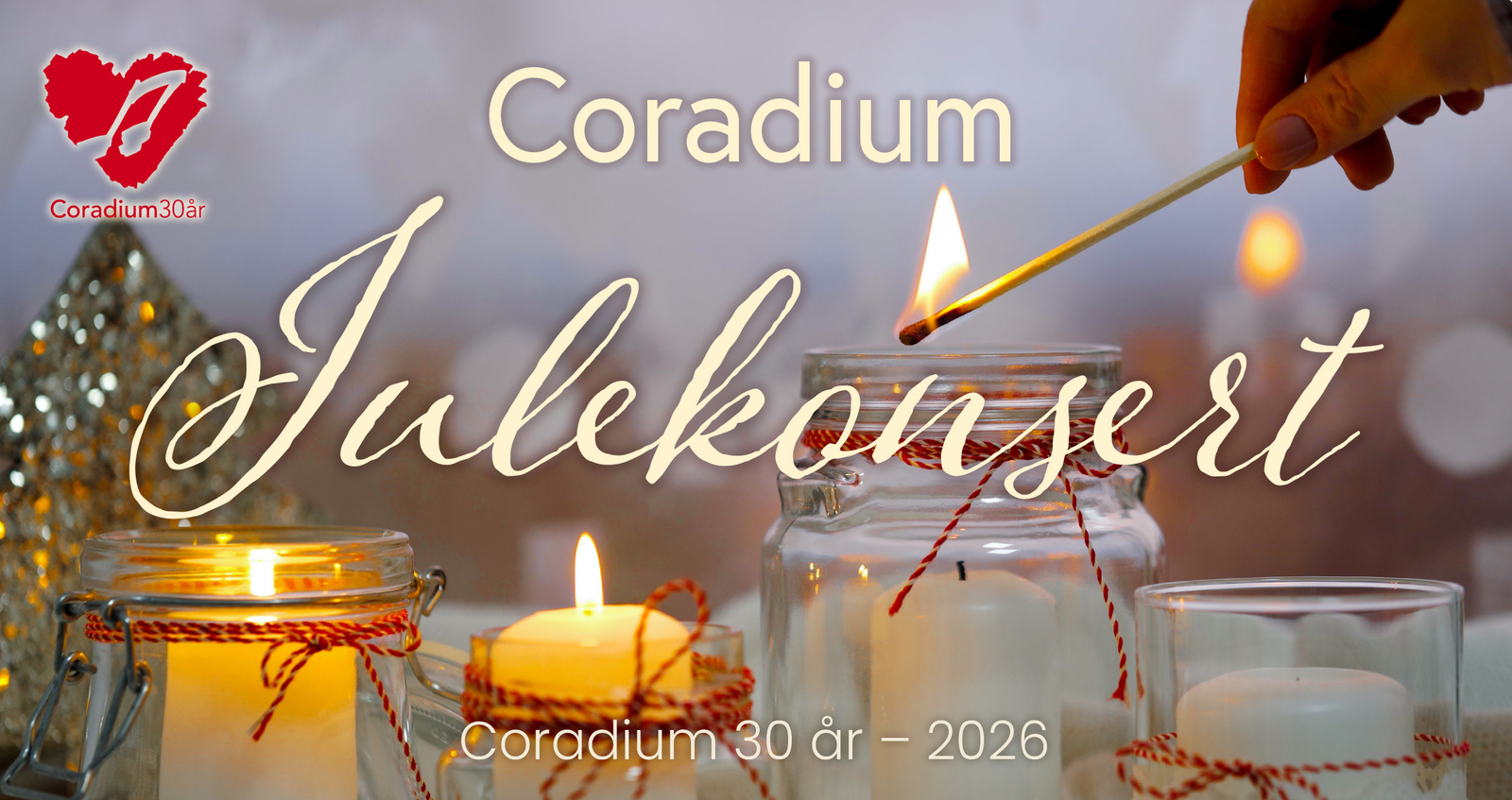 Event image Velkommen til stemningsfull julekonsert med Coradium i Majorstuen Kirke den 10. desember 2026 kl. 19:00 