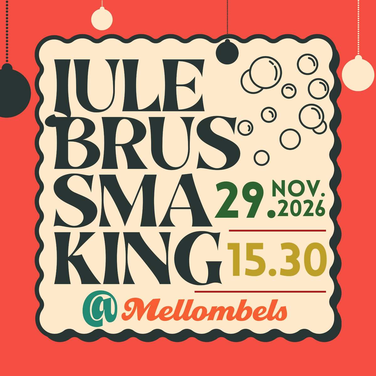Event image Julebrus smaking 2026 // Mellombels Østove