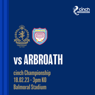 Event image for Cove Rangers FC v Arbroath FC - cinch Championship